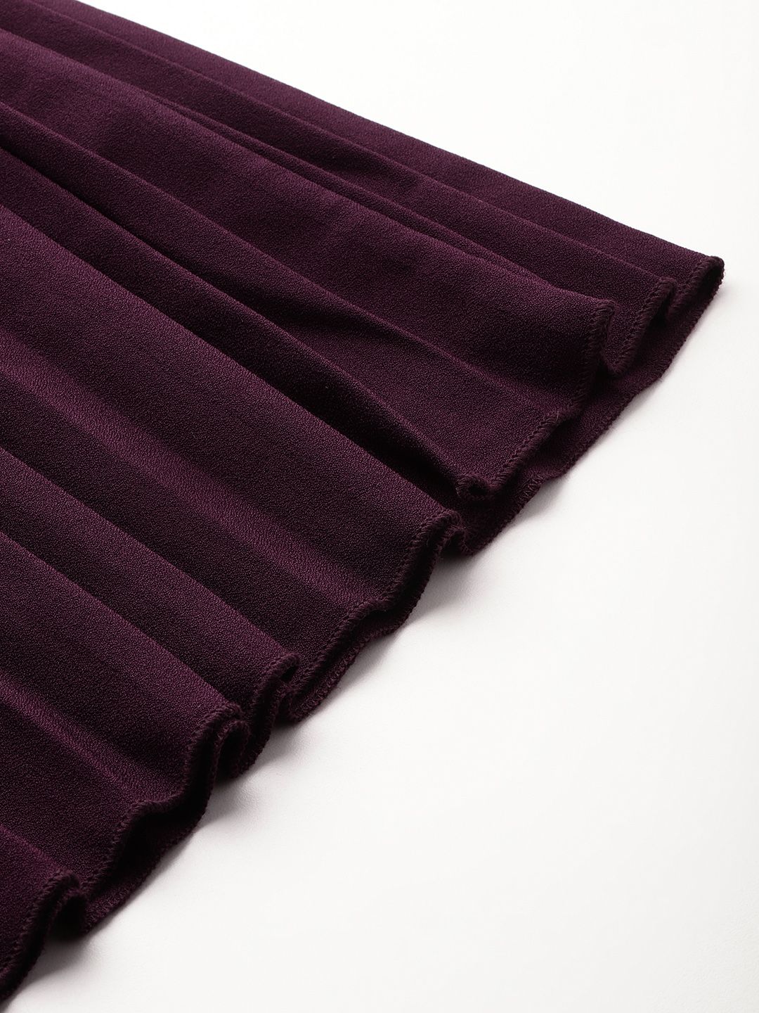 all about you Women Accordion Pleats High Waist Midi Skirt