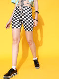 STREET 9 Women Black Geometric Shorts