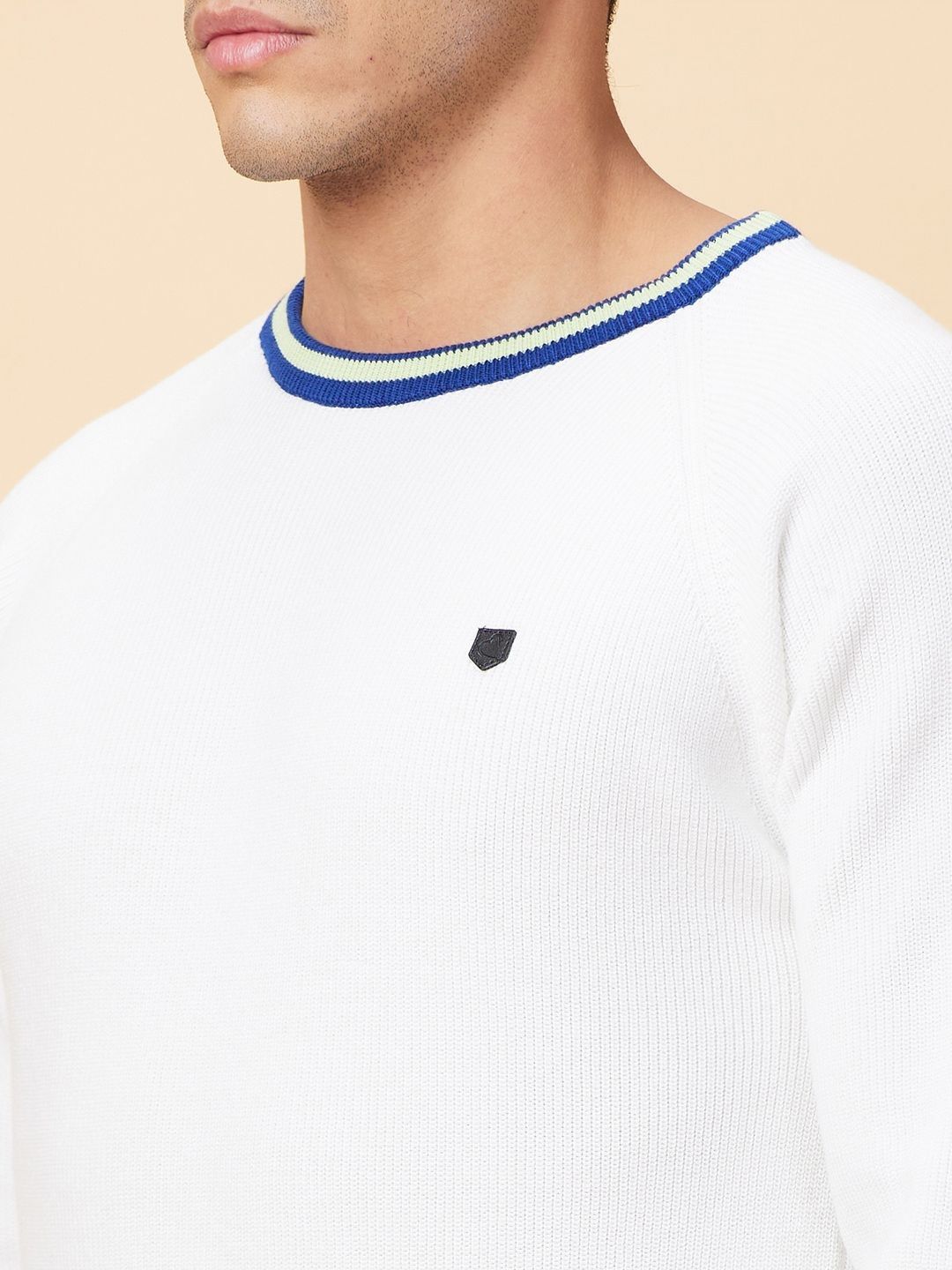 Being Human Men Pure Cotton Polka Dot T-shirt