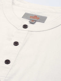 Anouk Men Solid Mandarin Collar Short Kurta