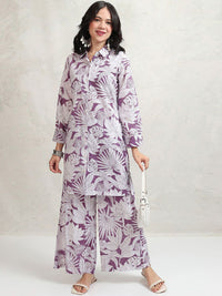 Vishudh Printed Shirt With Trousers Co-Ords