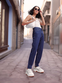 DressBerry Women High-Rise Stretchable Boyfriend Fit  Jeans