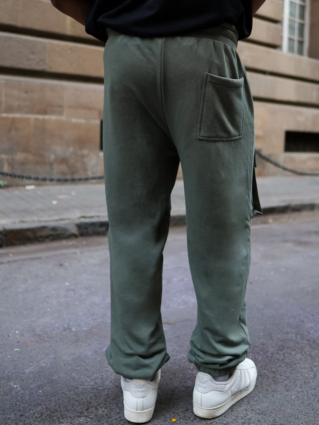 Powerlook Men Mid-Rise Cargo Track Pants