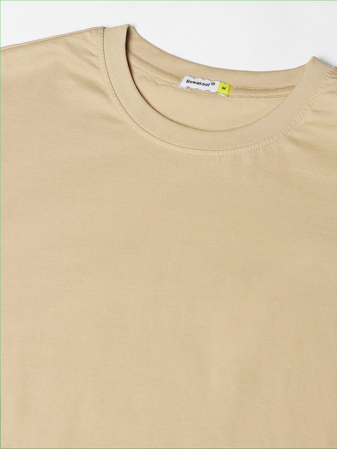 Bewakoof Brown Graphic Printed Drop-Shoulder Oversized Cotton T-shirt