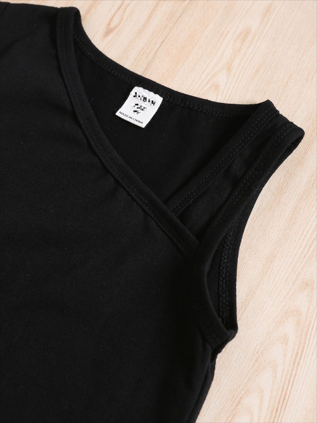 YK Girls Sleeveless Top With Skirt Clothing Set