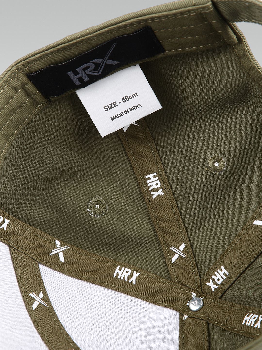 HRX by Hrithik Roshan Unisex Olive Green Cotton Baseball Cap