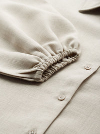 DressBerry Drop Shoulder Sleeve Pure Cotton Shirt