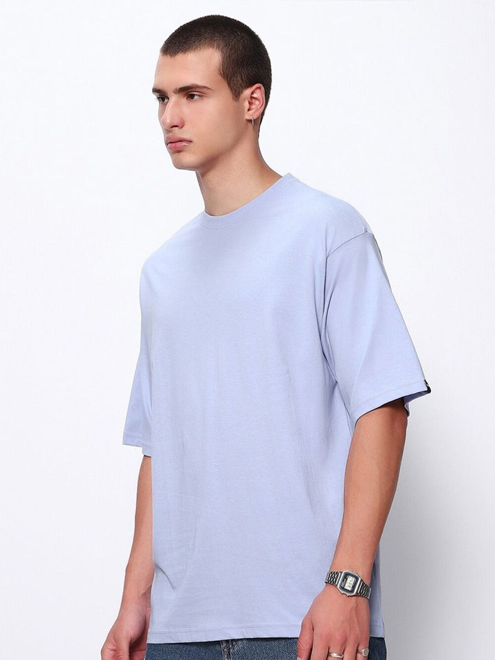 Bewakoof Drop-Shoulder Sleeves Oversized Cotton T-shirt