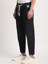 THE BEAR HOUSE Men Relaxed Loose Fit Cotton Denim Trousers