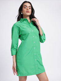 DressBerry Verdant Vogue Shirt Style Dress