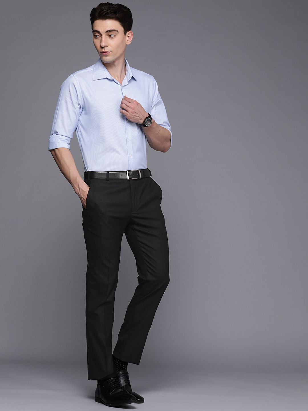 Raymond Men Slim Fit Formal Trousers