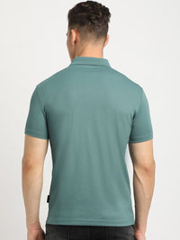 THE BEAR HOUSE Polo Collar Short Sleeves Slim Fit T-shirt