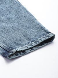 The Indian Garage Co Men Dad Fit Heavy Fade Pure Cotton Jeans