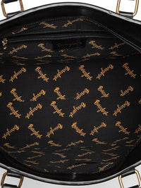 Berrylush Checked Structured Tote Bag with