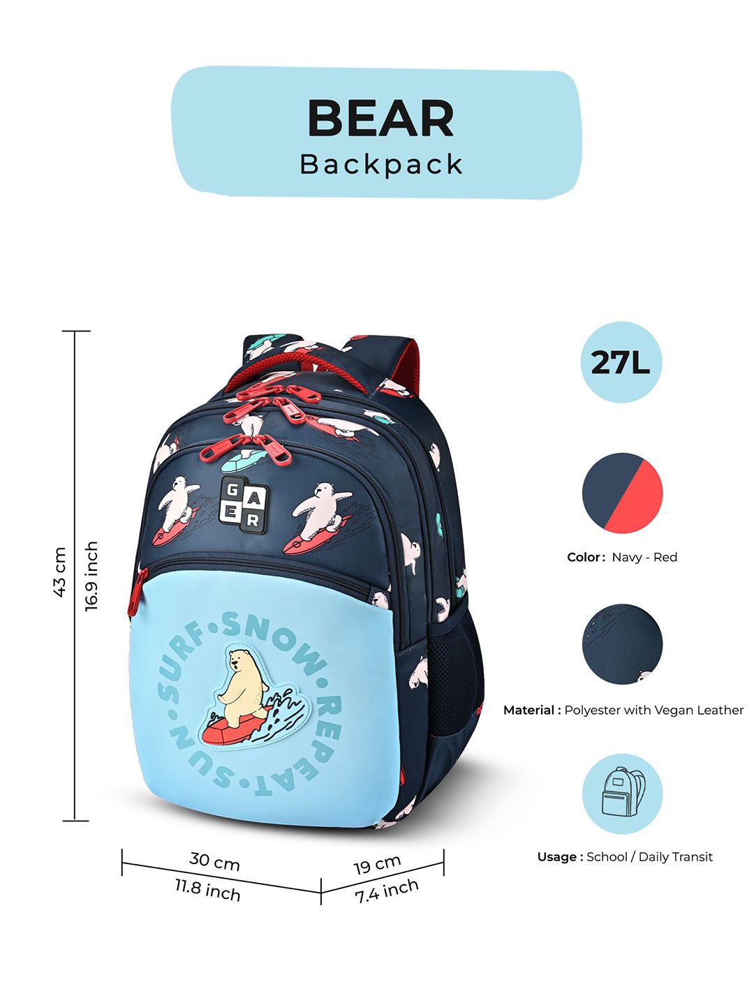 Gear Unisex Backpack