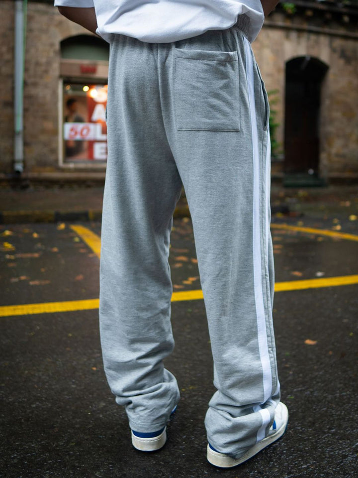 Powerlook Men Striped Relaxed Fit Pure Cotton Track Pants