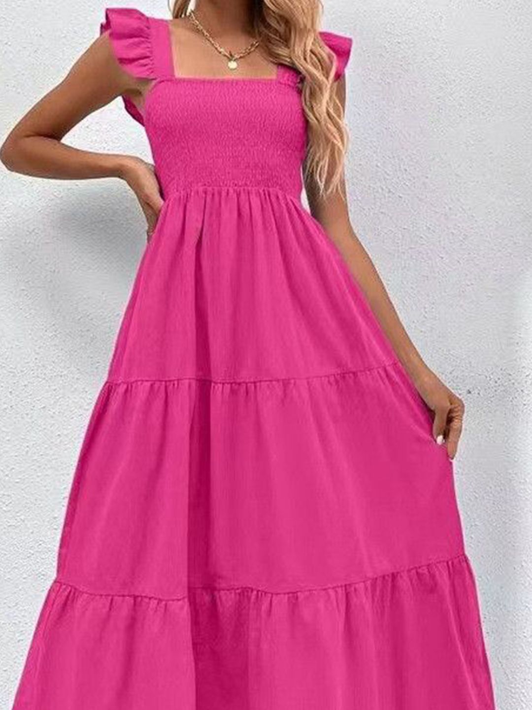 all about you Women Solid Maxi Dress