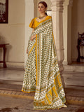 Saree mall Bagh Poly Crepe Block Print Sarees