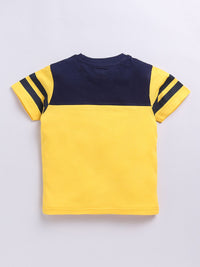 Happy Faces Kids Boys Typography Printed Pure Cotton T-Shirt