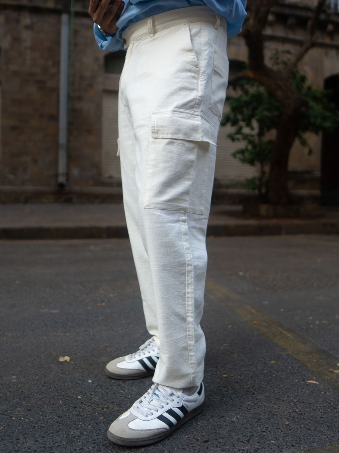 Powerlook Men Mid Rise Relexed Fit Cargos