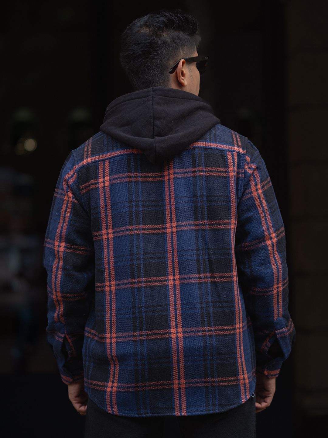 Powerlook Men Spread Collar Tartan Checked Casual Shirt