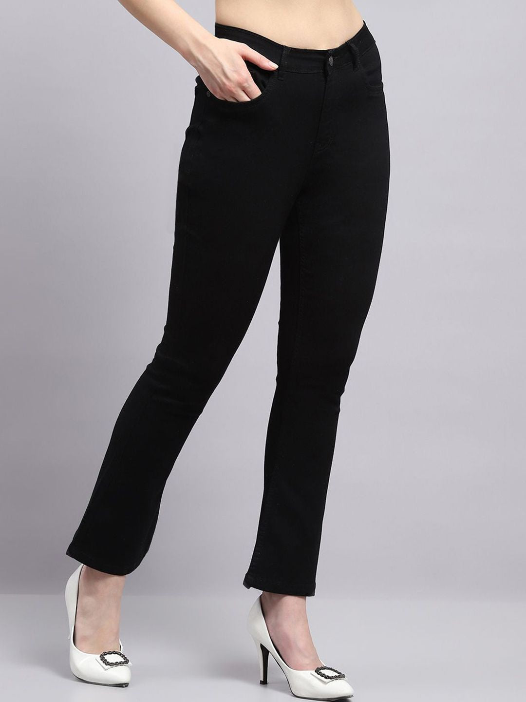 Monte Carlo Women Mid-Rise Bootcut Fit Jeans