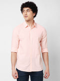 SPYKAR Textured Long Sleeves Pure Cotton Casual Shirt