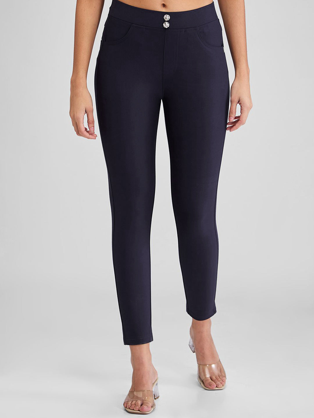 SPYKAR Women Skinny Fit High Rise Track Pants