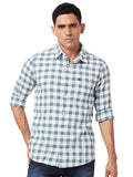 SPYKAR Checked Slim Fit Pure Cotton Casual Shirt