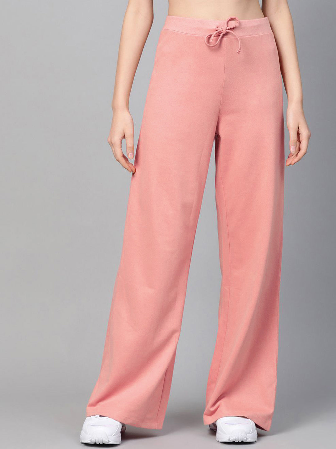 SASSAFRAS Women Wide Leg Cotton Track Pants