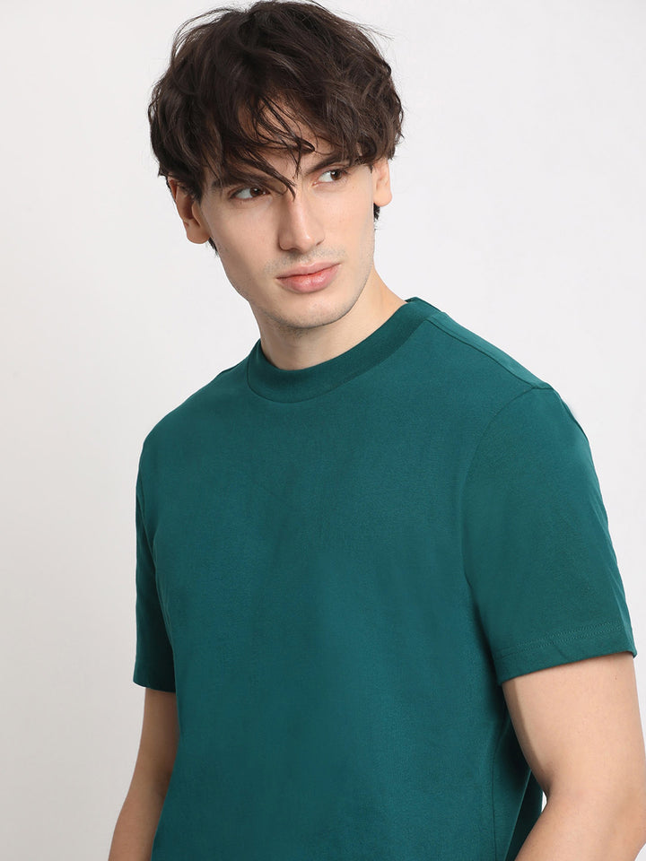 THE BEAR HOUSE Round Neck Pure Cotton Regular Fit T-shirt