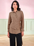 AND Women Wrap Detail Top