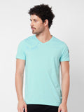 SPYKAR Typography Printed V-Neck Cotton Slim Fit T-shirt