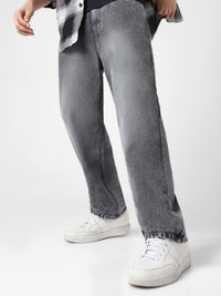 Urbano Fashion Men Non Stretchable Loose Baggy Fit Washed Jeans