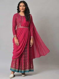 W Ethnic Motifs Maxi Dress