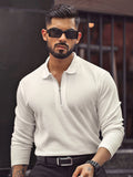 Powerlook Men Self Design Polo Collar Cotton T-shirt