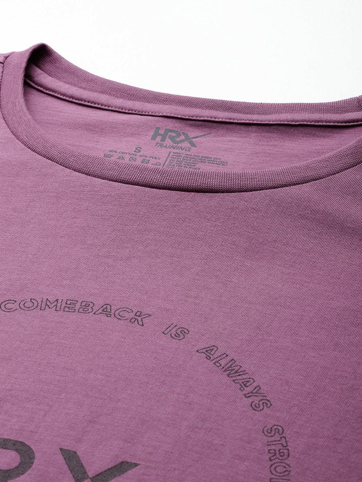 HRX by Hrithik Roshan Brand Logo Printed Rapid-Dry Training T-shirt