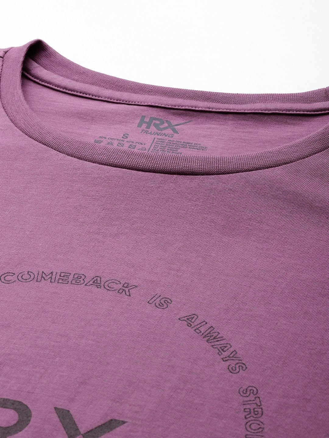 HRX by Hrithik Roshan Brand Logo Printed Rapid-Dry Training T-shirt