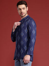 Anouk Mandarin Collar Ethnic Motifs Printed Kurta