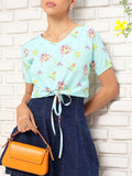 DressBerry Free Spirit Tie-Up Crop Top