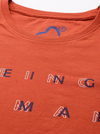 Being Human Typography Printed Pure Cotton T-shirt