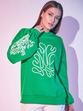 STREET 9 Graphic Printed Pure Cotton Fleece Pullover