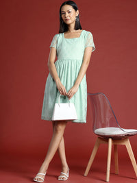 all about you Lace A-Line Dress