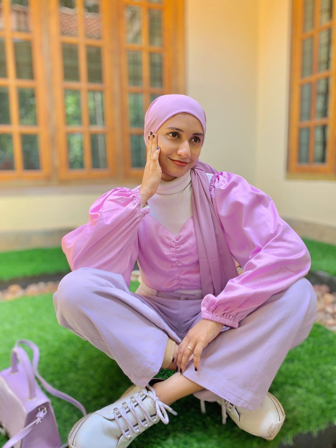 STREET 9 Women Elegant Lavender Solid Top