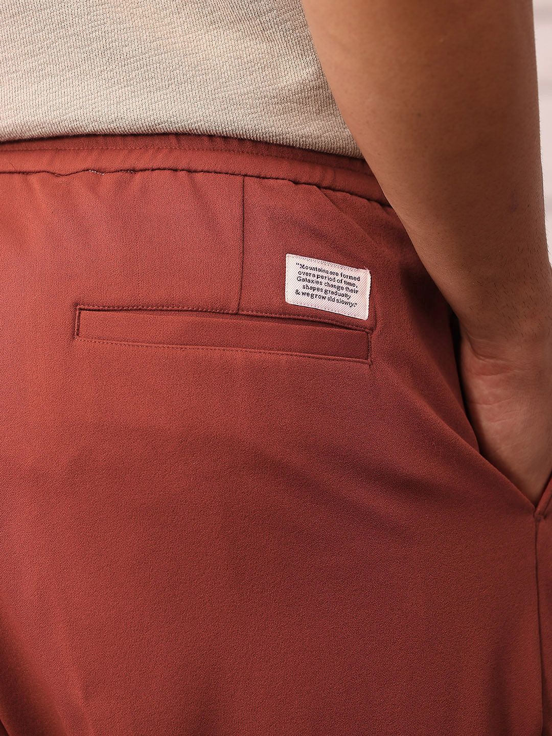 Mr Bowerbird Men Pleated Mid-Rise Liberal Fit Trousers