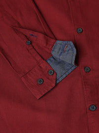 VASTRADO Men Solid Cotton Shirt