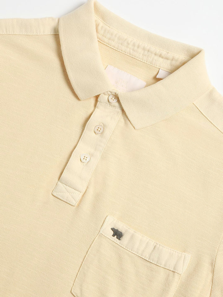 THE BEAR HOUSE Men's Solid Regular Fit Polo T-shirt