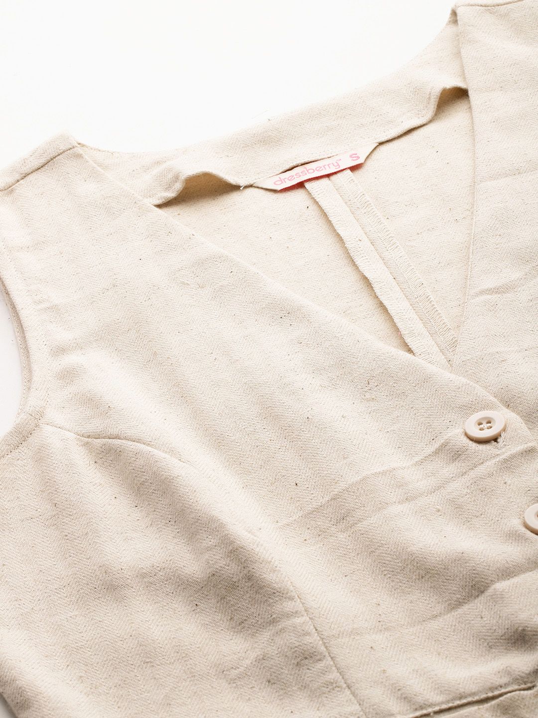 DressBerry Pure Cotton V-Neck Waistcoat