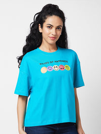 SPYKAR Round Neck Typography Printed Cotton T-shirt