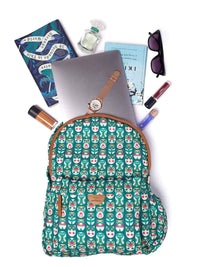 TEAL BY CHUMBAK Women Printed Light Weight Medium Back Pack